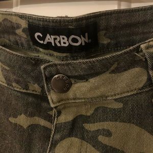 Camo Jean shorts